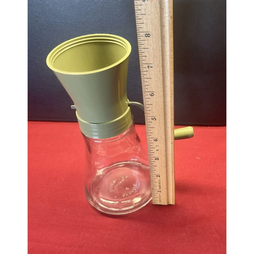 Vintage Androck Nut Chopper‎ Food Mill Olive Green Missing Lid